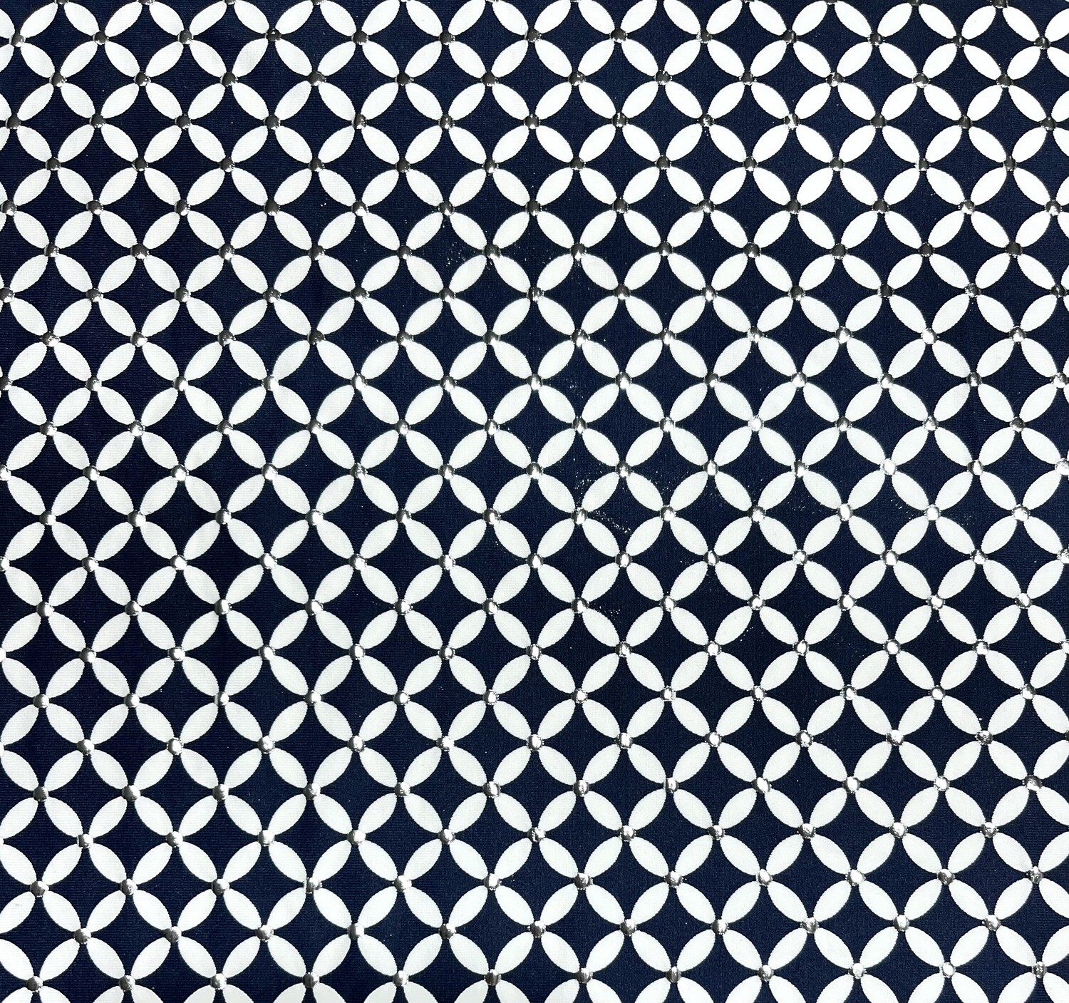 RETAL Lycra estampado topo laminado plata  L2