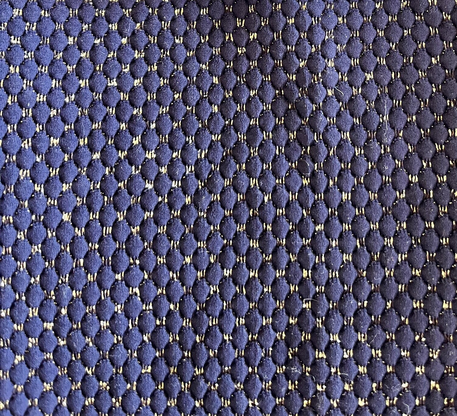 RETAL  Lycra PIQUE AZUL LUREX  ORO -P2