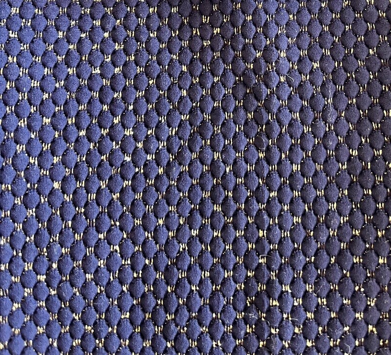 RETAL  Lycra PIQUE AZUL LUREX  ORO -P2