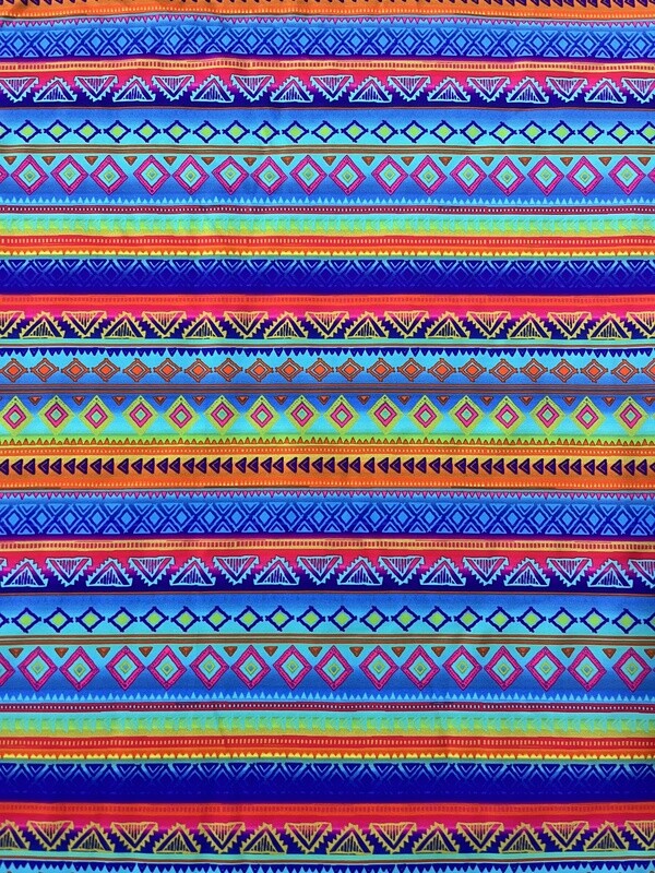 RETAL LYCRA ESTAMPADO ETNICO 2