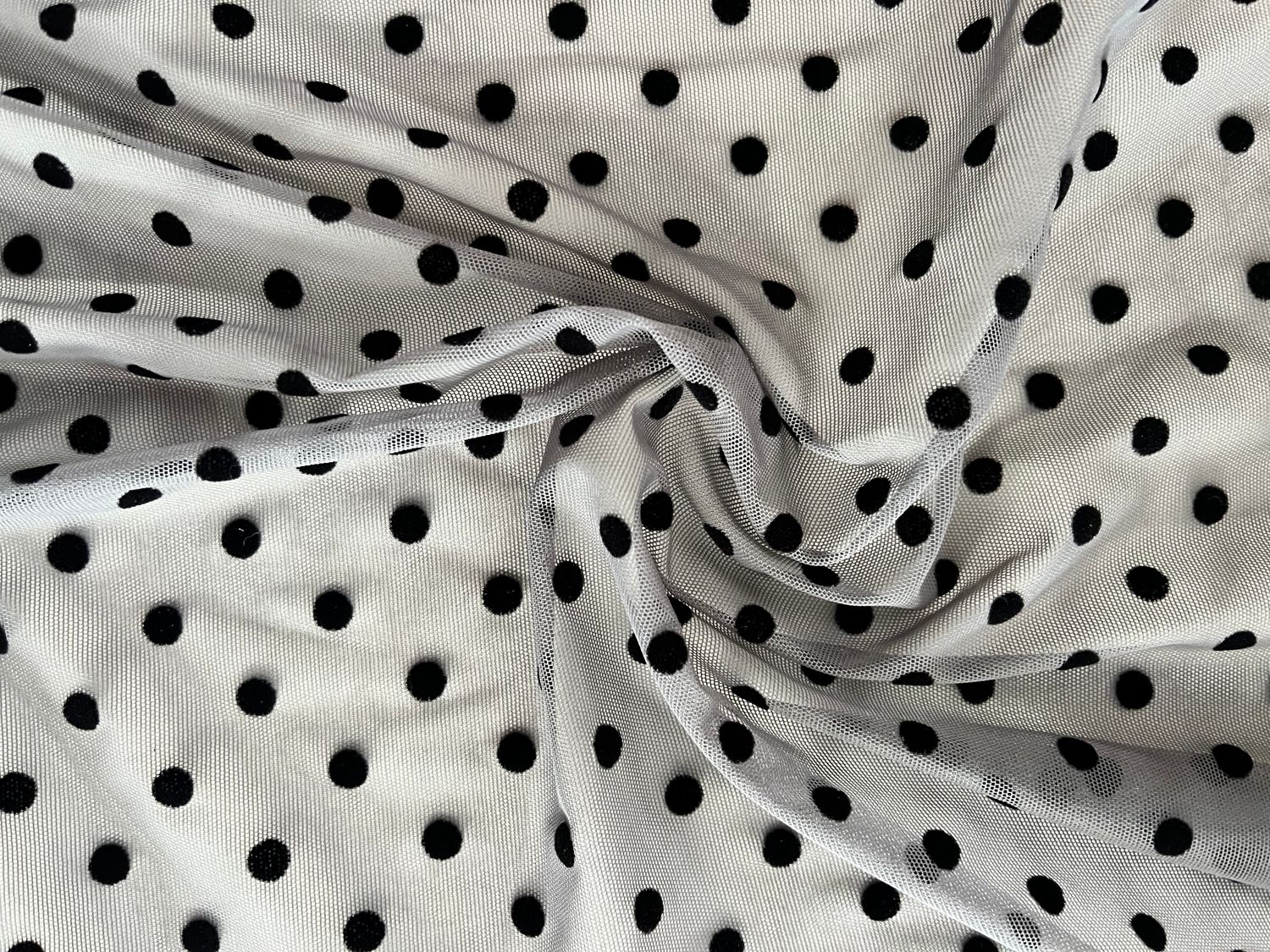 TUL LYCFRA FLOCADO GRIS TOPO NEGRO