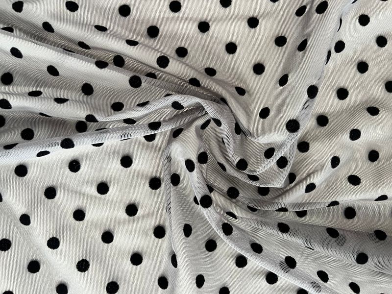 TUL LYCFRA FLOCADO GRIS TOPO NEGRO