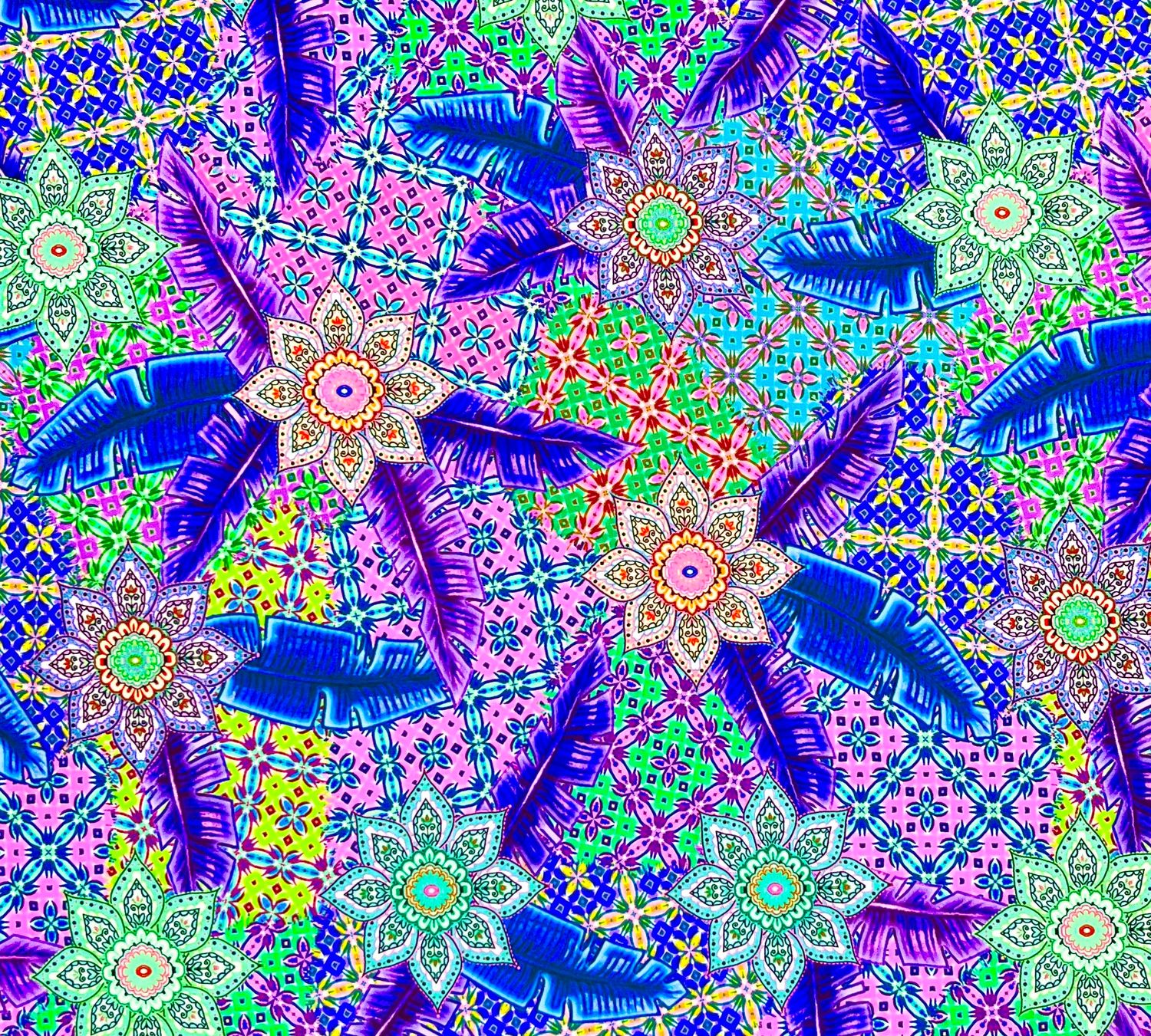 RETAL ESTAMPADO FLORAL ETNICO