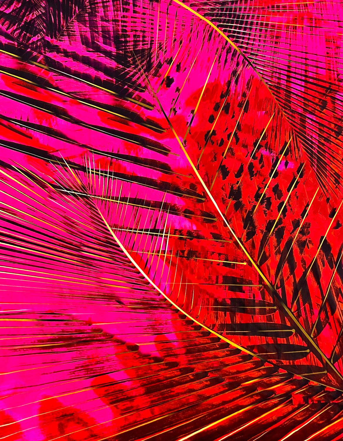 RETAL ESTAMPADO FUCSIA. 140X70