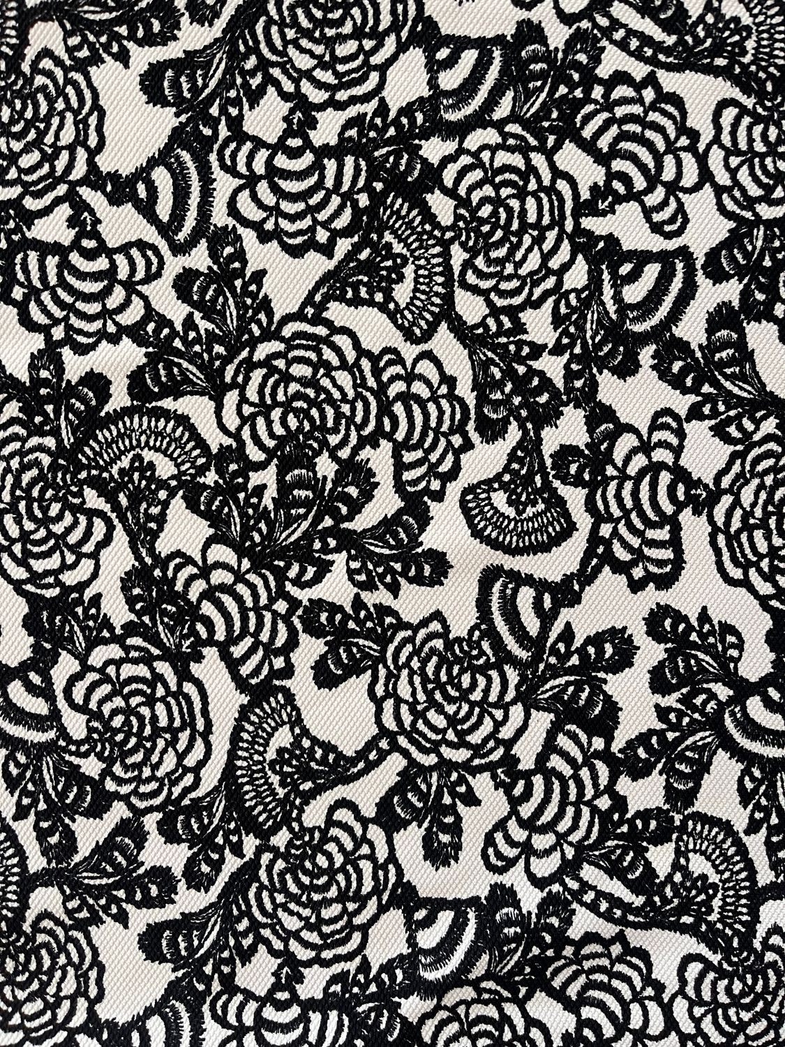 RETAL ESTAMPADO FLORES BL/NG.   135X95