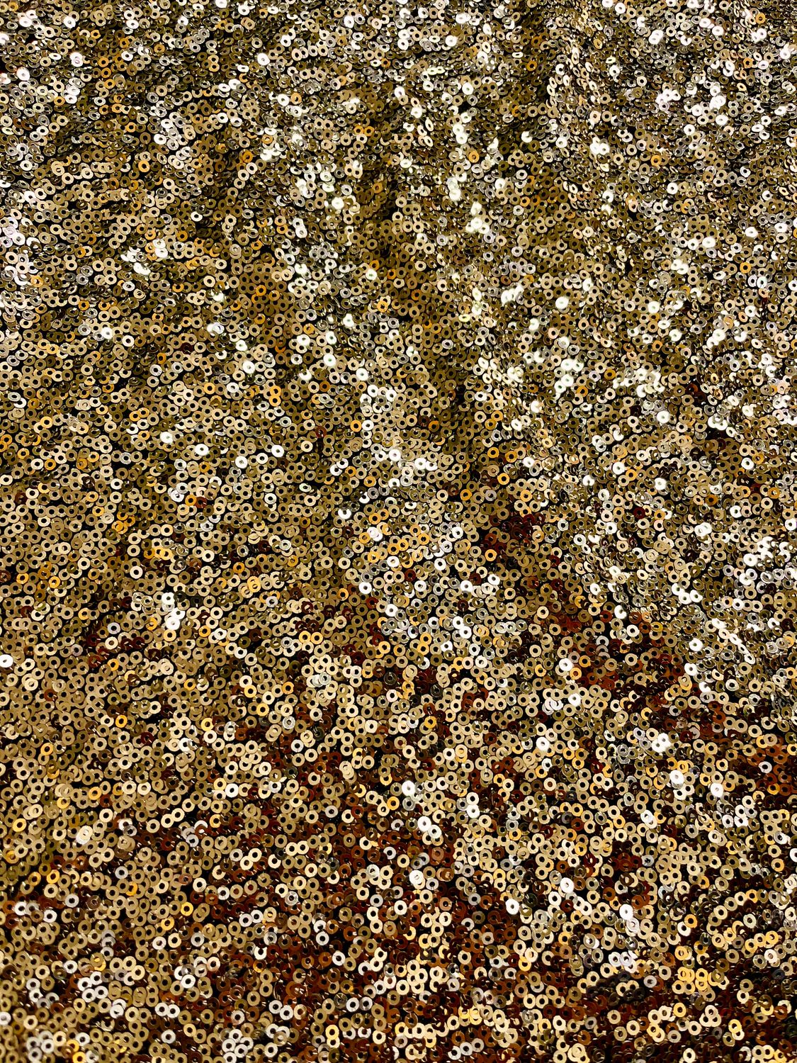 RETAL DE LENTEJUELAS DORADAS NO ELÁSTICO   170X140