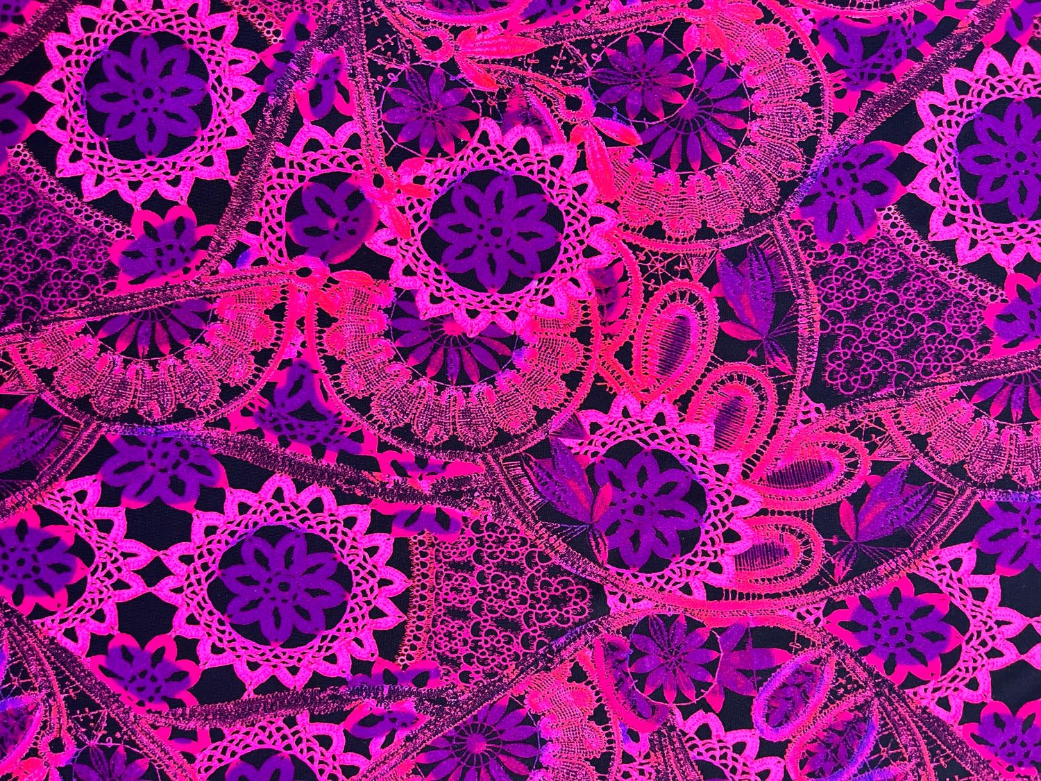ESTAMPADO FLORES FLÚOR. 150X30