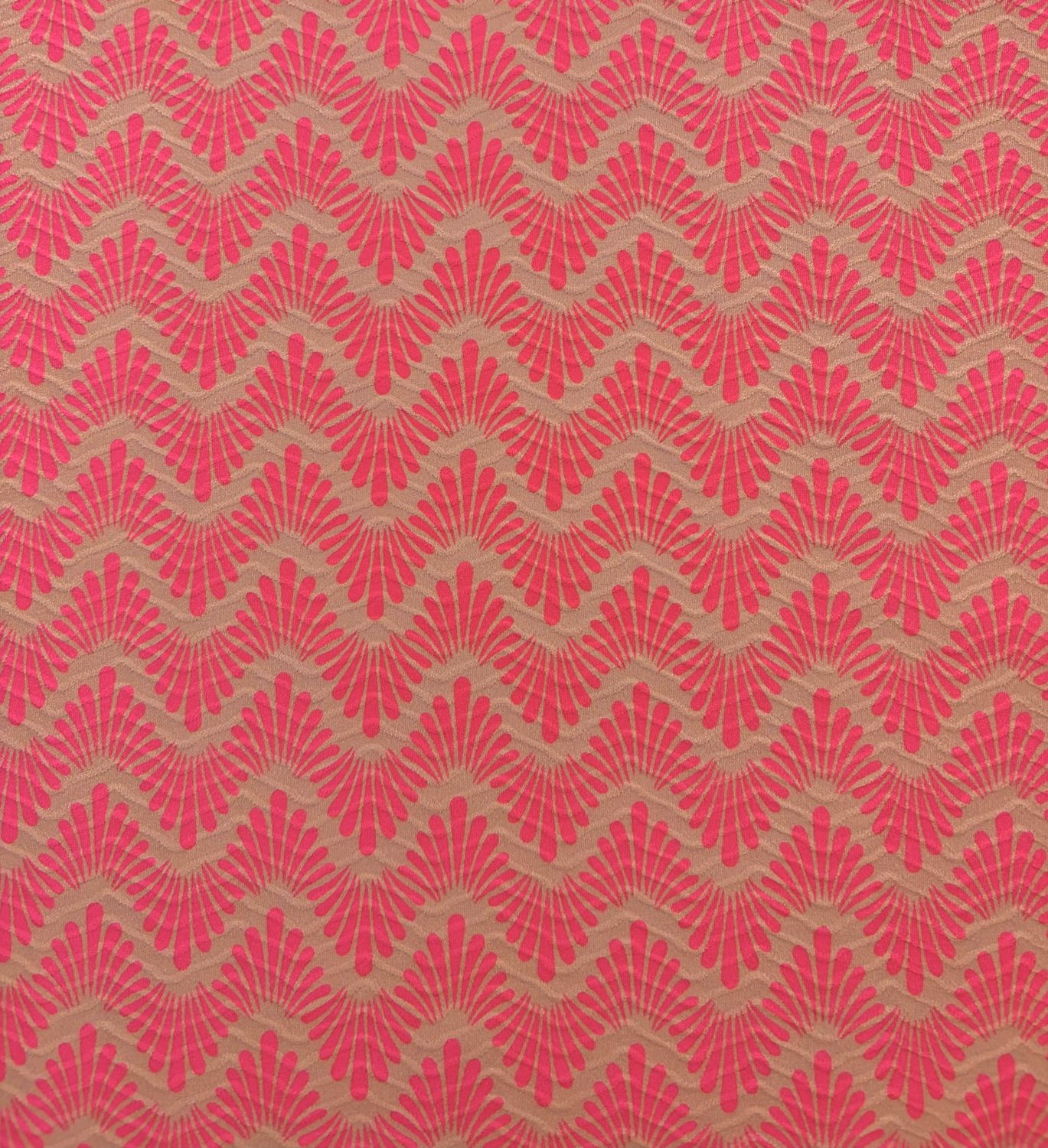 JACQUARD ESTAMPADO ROSA