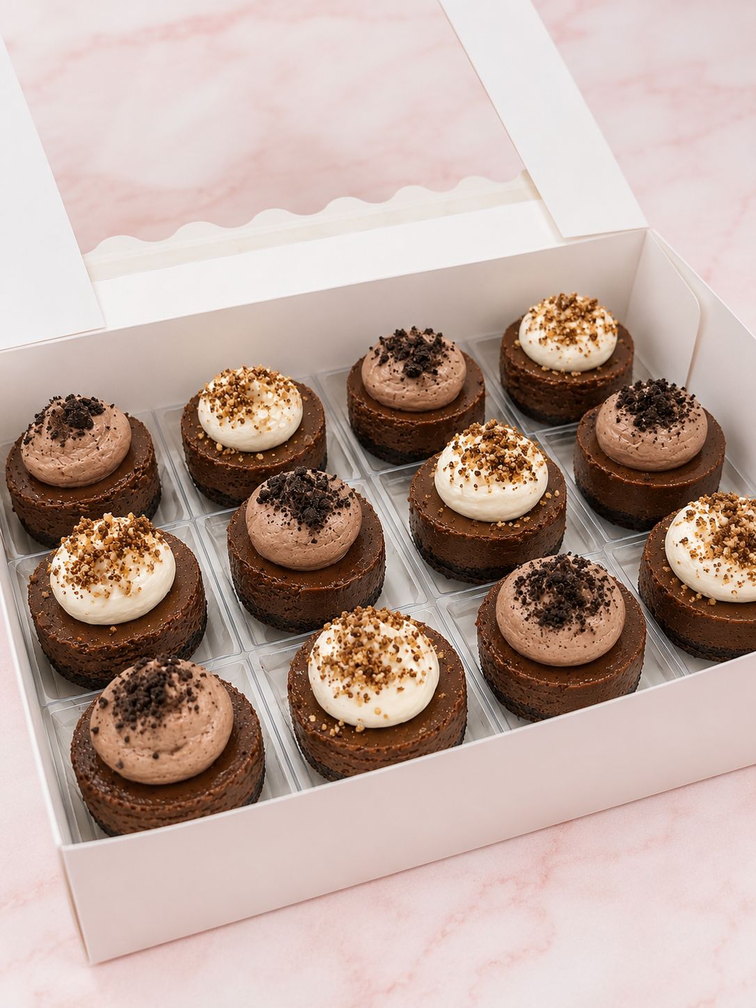 One Dozen Mini Cheesecakes