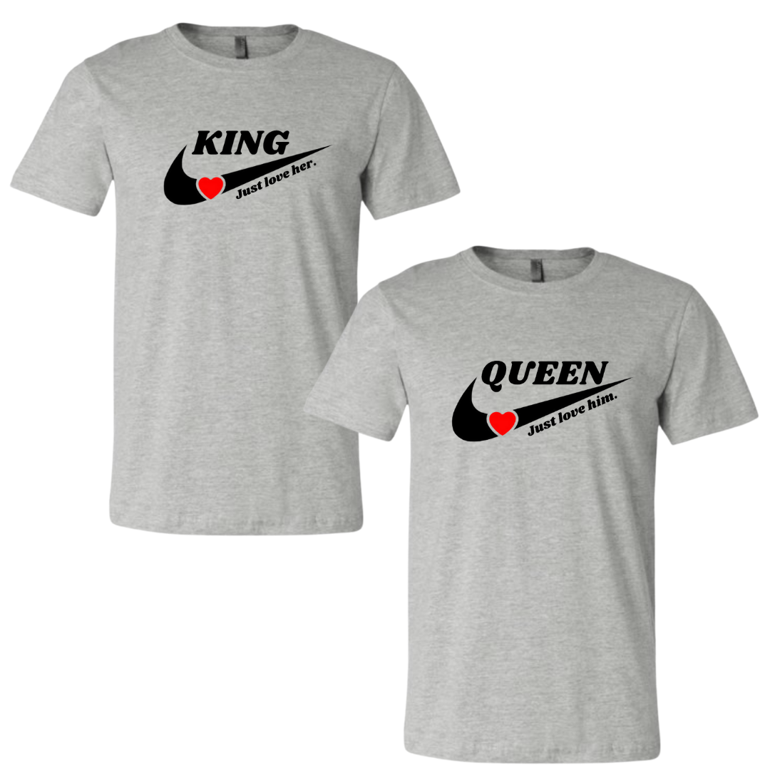 King &amp; Queen Just Love Tee