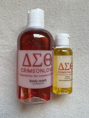 CrimsonLove Body Wash and Body Oil