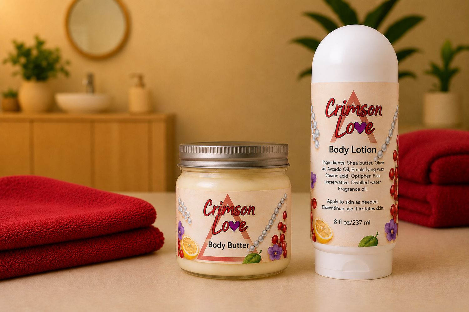 Crimson Love Daily Duo for the Women of Delta Sigma Theta