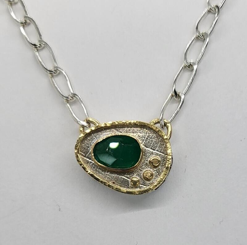 Emerald Charmstone Necklace