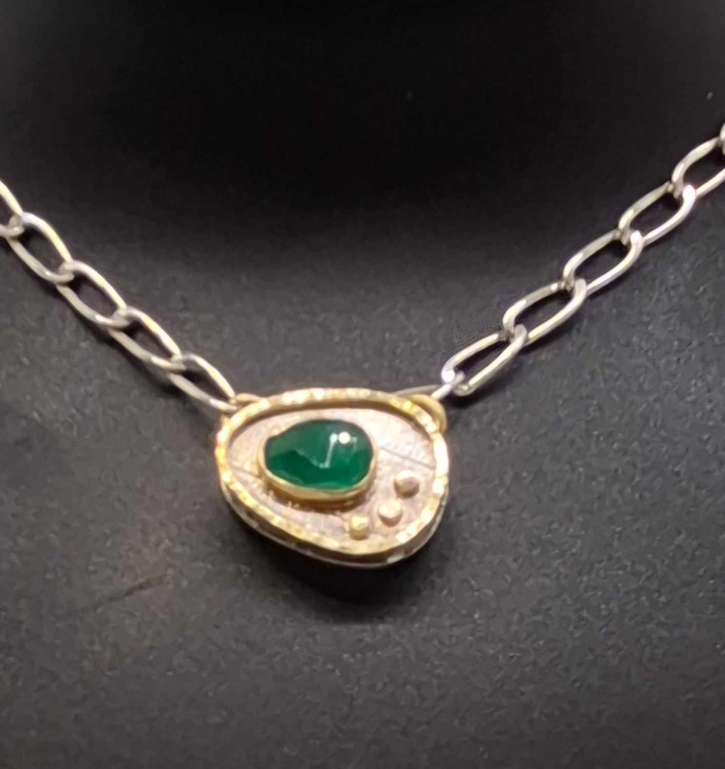 Emerald Charmstone Necklace for Crystal F.