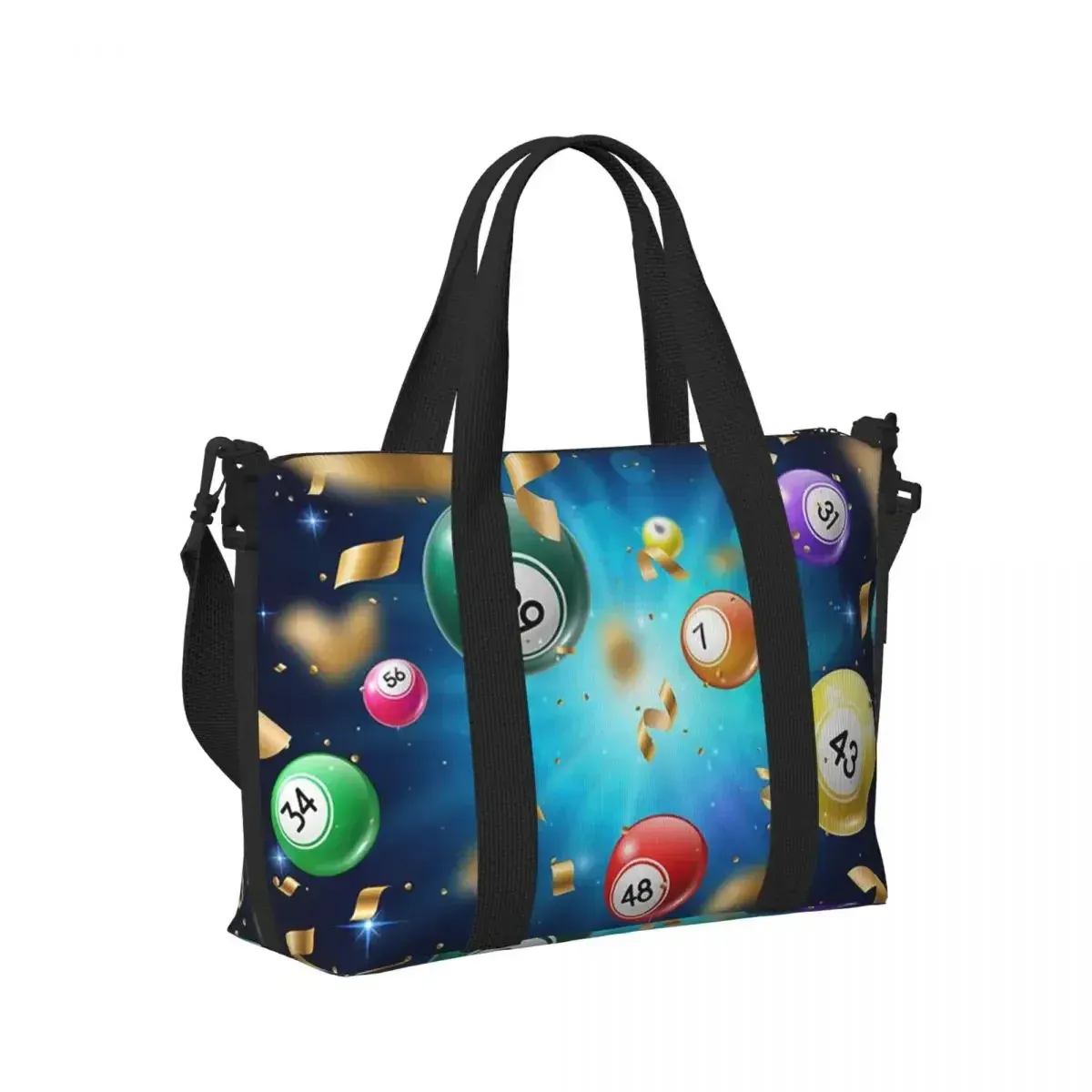 Grand Sac Cabas Loto &amp; Bingo - Motif Boules de Jeu (Grande Capacité)+ formule a 20 euros(édition prochain évènement) + livre carton plein