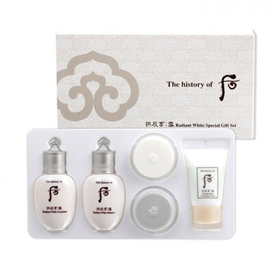 THE HISTORY OF WHOO Radiant Wight 5 pcs Special Gift Kit