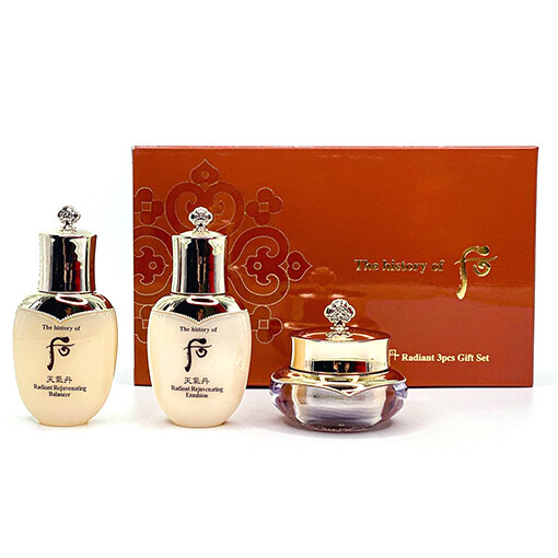 THE HISTORY OF WHOO Cheongidan Radiant 3pcs Geft Set