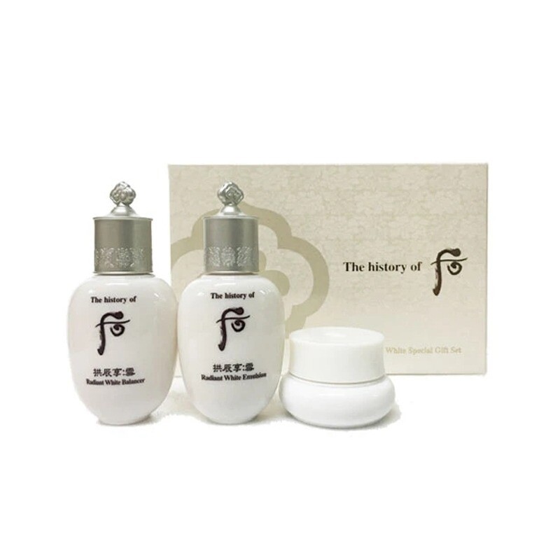 The history of Whoo Radiant White 3pcs Special Kit