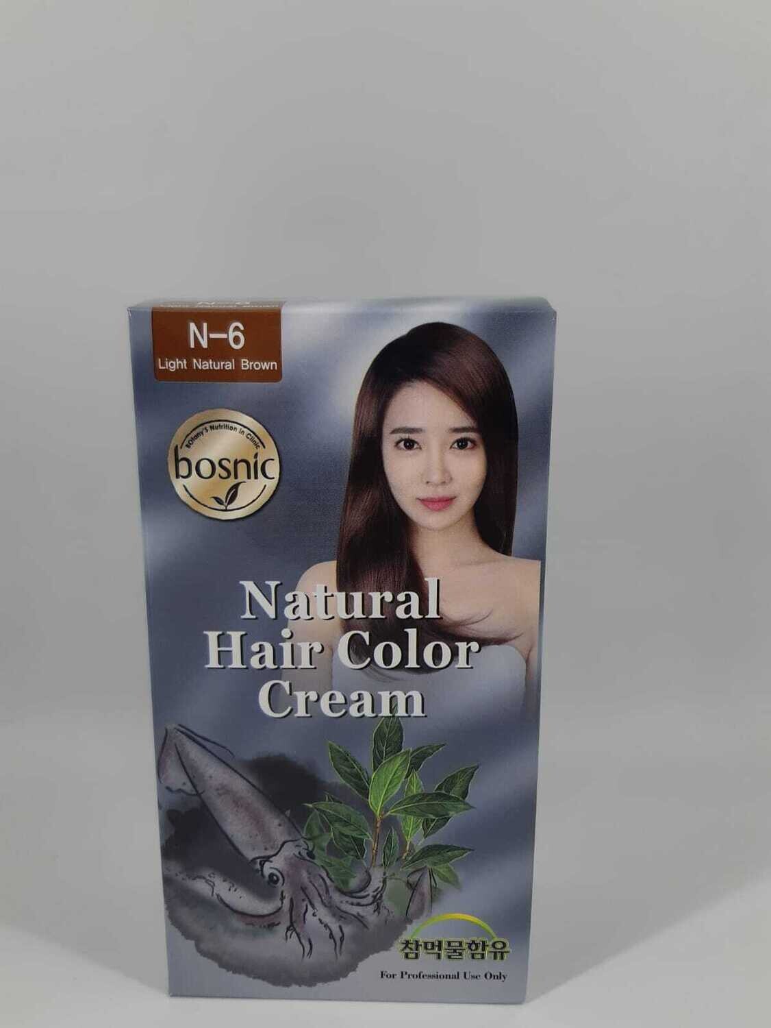 Bosnic N-6 Light Natural Brown Natural Hair Color Cream