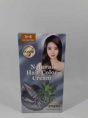 Bosnic N-8 Very Light Brown  Natural Hair Color Cream