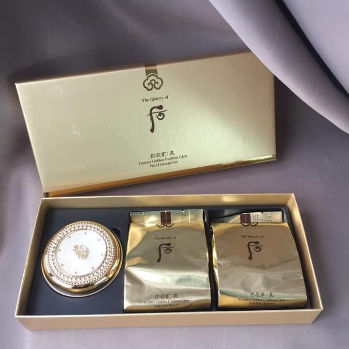 THE HISTORY OF WHOO Gongjinhyang: Mi Luxury Golden Cushion Glow Special Set