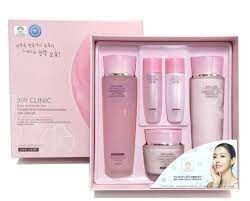 3W CLINIC Flower Effect Extra Moisturizing Skin Care Set