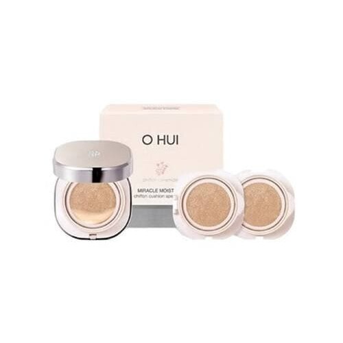 O HUI Miracle Moisture chiffon Cushion 01 cool vanilla beige