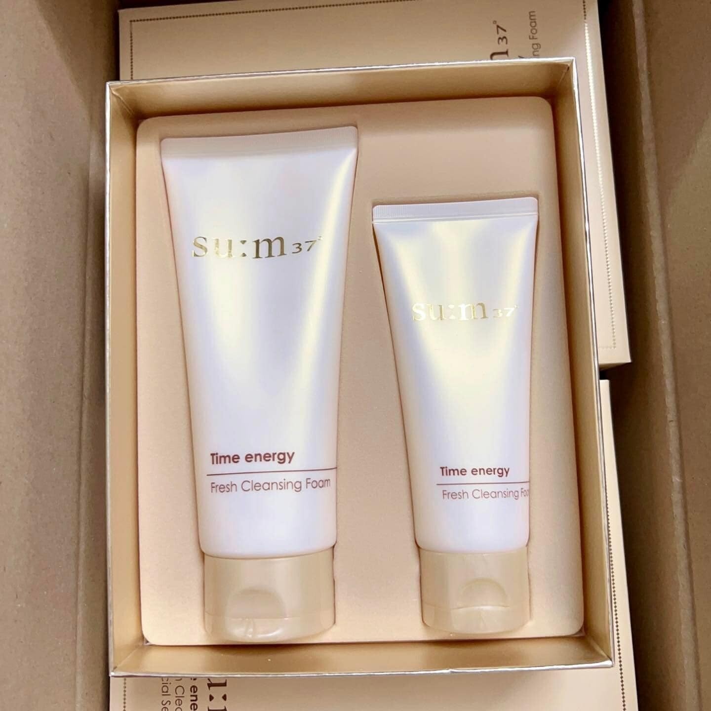 SU:M37 Time energy Fresh Cleansing Foam Special Set