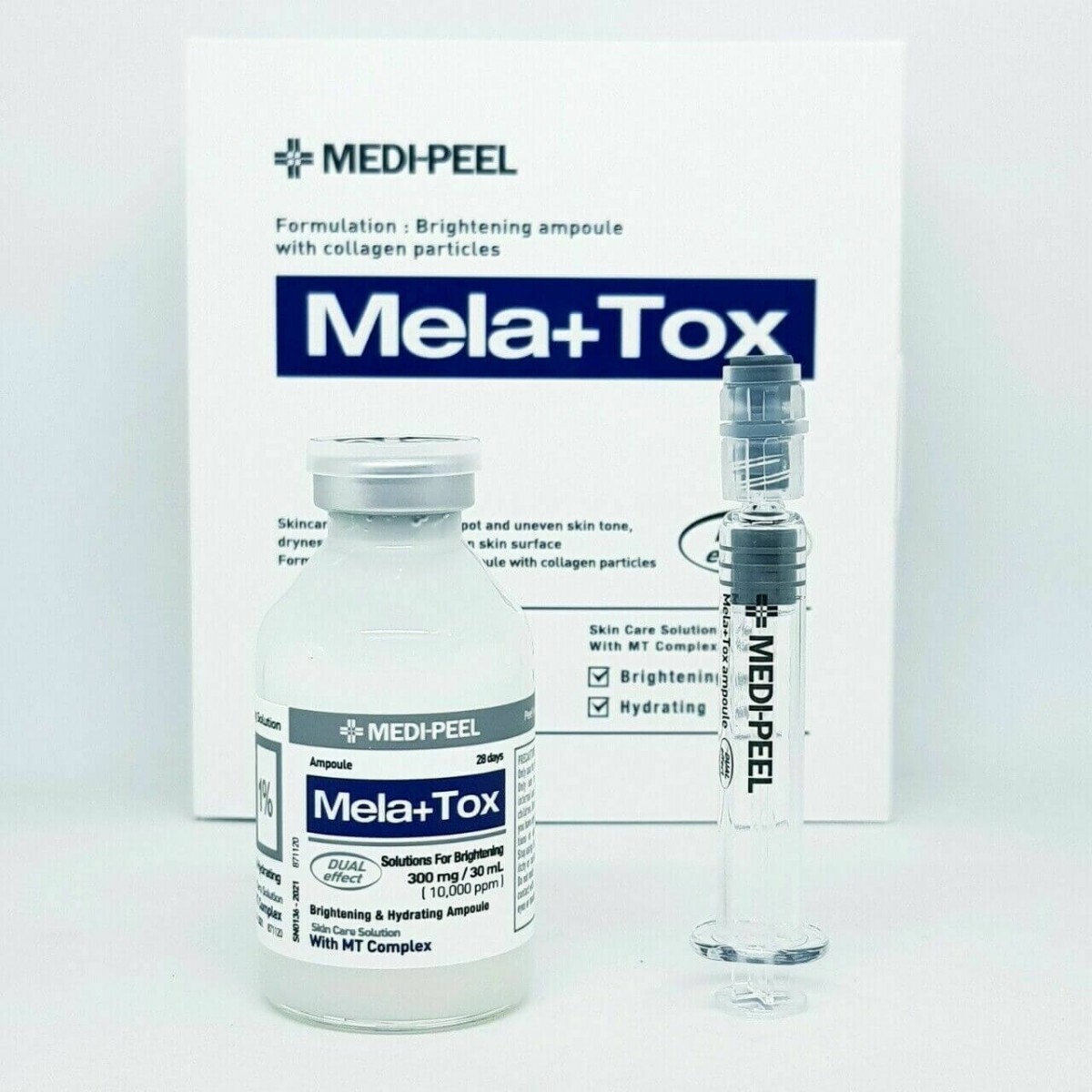 MEDI_PEEL Mela+TOX Brightening ampoule with collagen ingredient