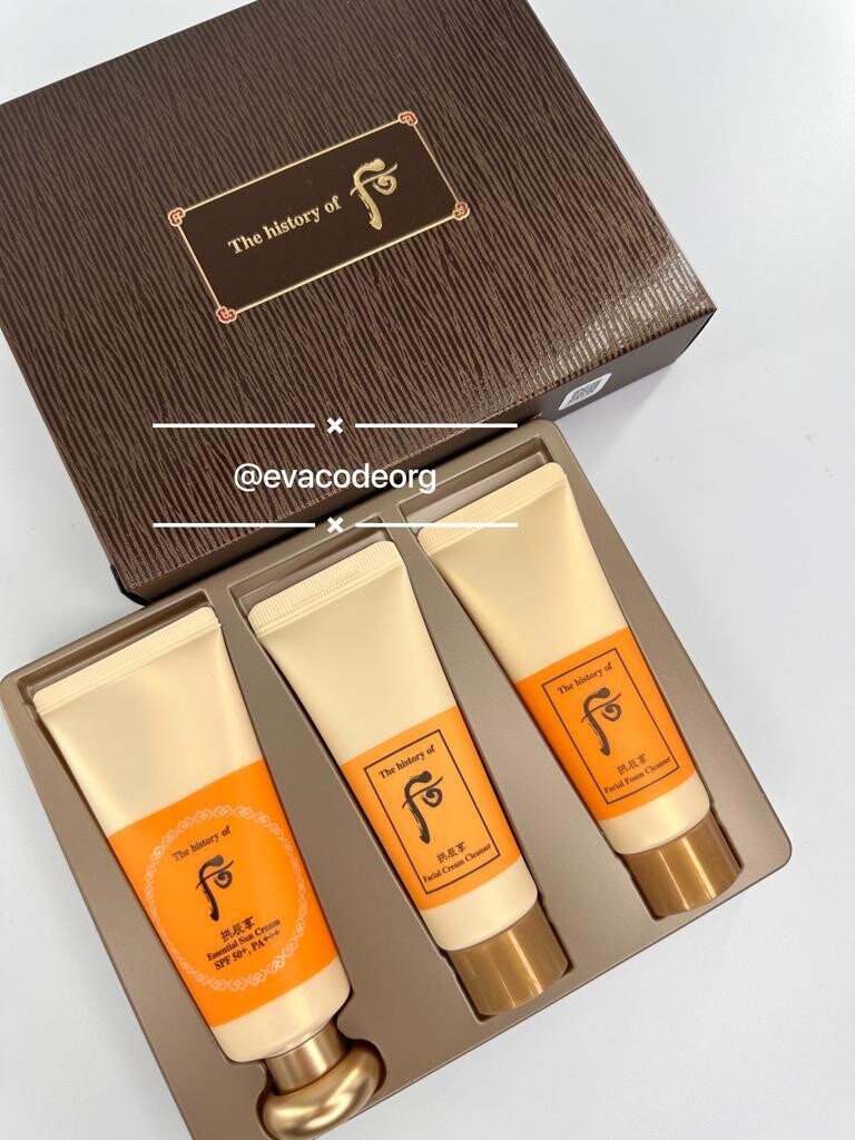 The history of Whoo Gongjinhyang Essential Sun Cream Special Set (вес 250 гр)