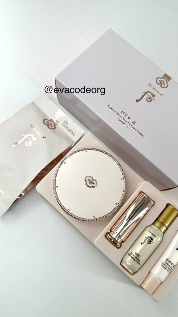 The history of Whoo Seol Radiant White Tone Up Sun Cushion SPF50+ (вес 210 гр)