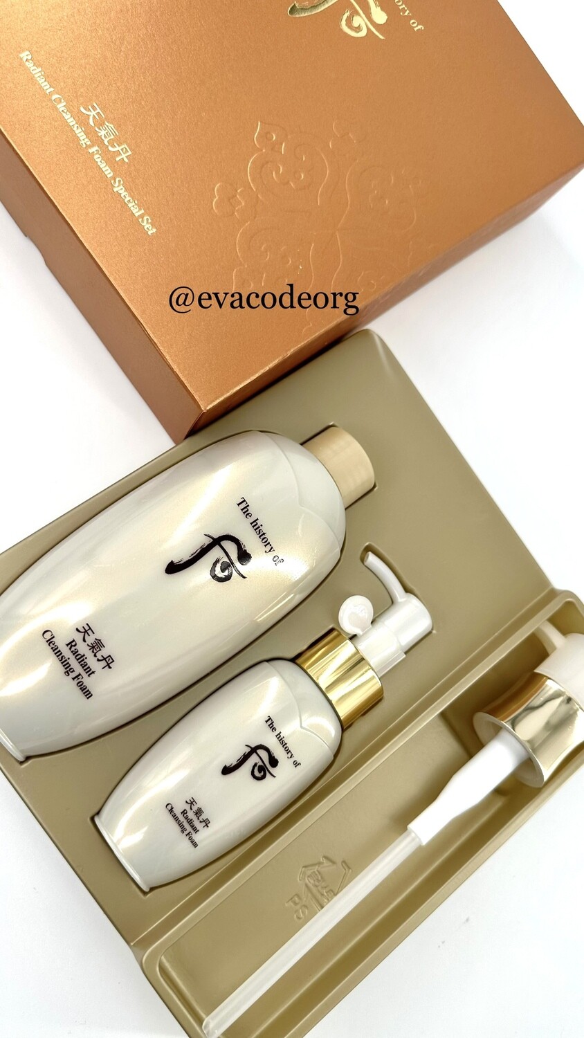 The history of Whoo Cheongidan Radiant Cleansing Foam Special Set (вес 470 гр)
