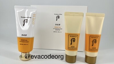 The history of Whoo ESSENTIAL UV Protective Cream Special Set (вес 260 гр)