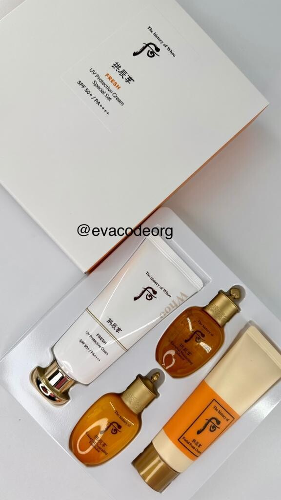 The history of Whoo FRESH UV Protective Cream Special Set (вес 260 гр)