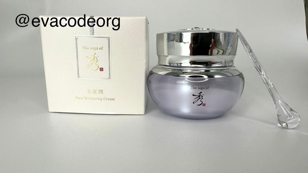 The saga of Xiu Sunhyeyun Pure Whitening Cream крем для лица (вес 300 гр)