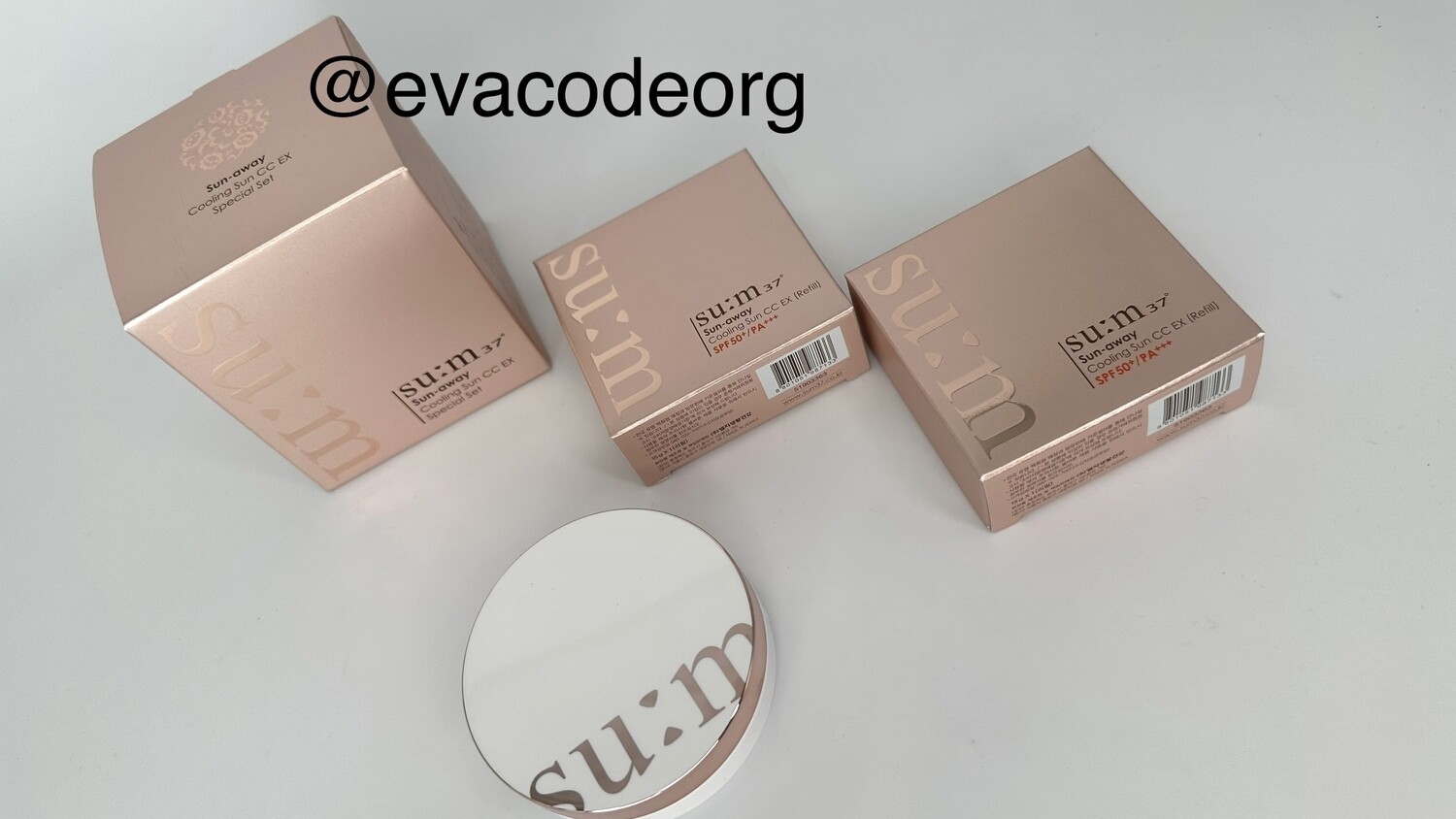 SU:M37 Sun-away Cooling Sun CC EX SPF50+/PA+++ (вес 230 гр)