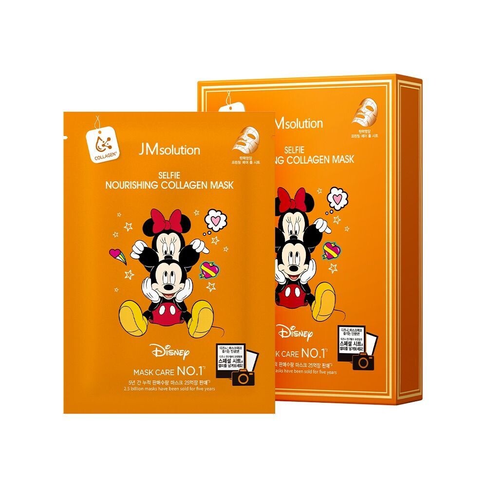 JMSolution / Disney Collection Selfie nourishing collagen Mask (Омолаживающая тканевая маска для лица с коллагеном)