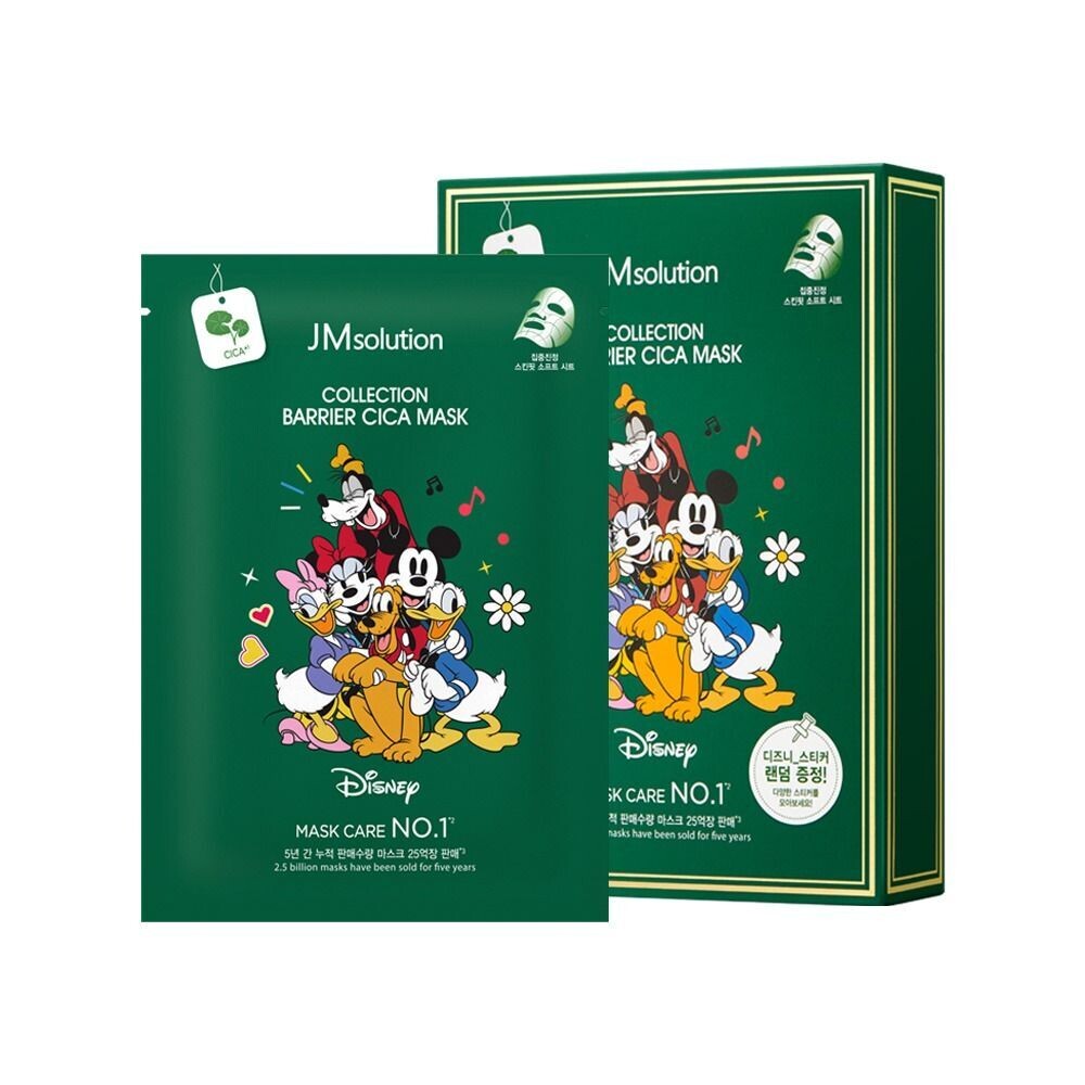 JMsolution / Disney collection barrier cica mask (Набор тканевых масок с центеллой)