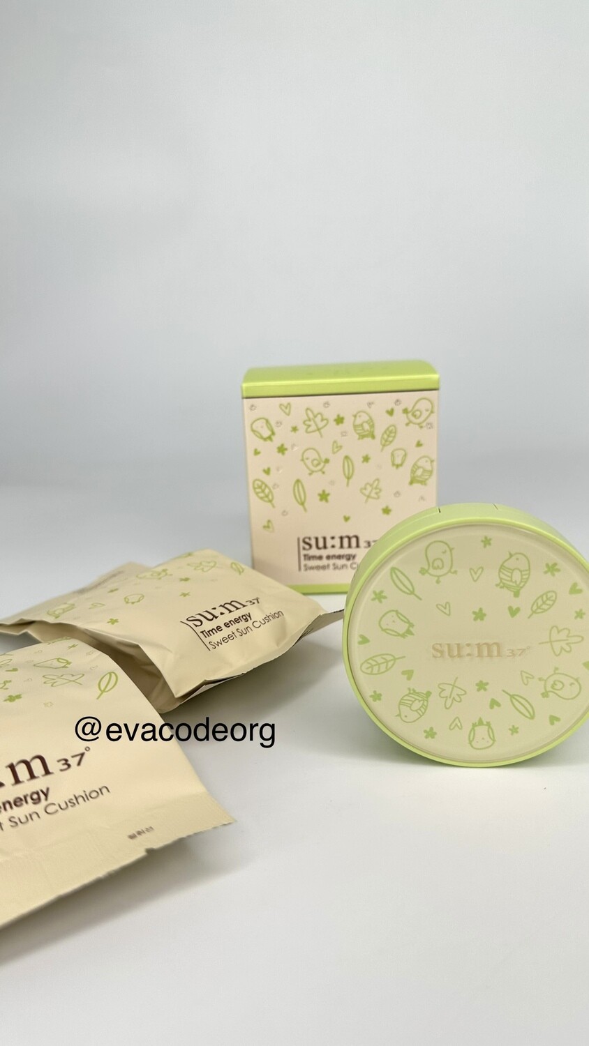 SU:M37 Time energy Sweet Sun Cushion Set SPF32/PА++ (вес 190 гр)