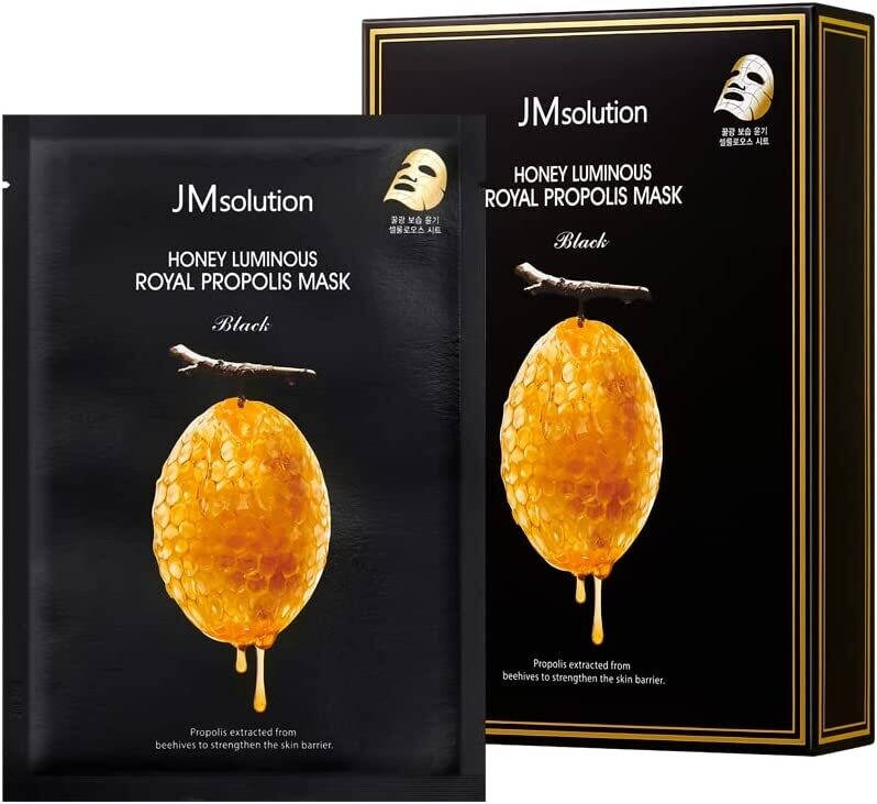 JMsolution Honey Luminous Royal Propolis Mask Black - Восстанавливающая тканевая маска с прополисом (Вес гр)