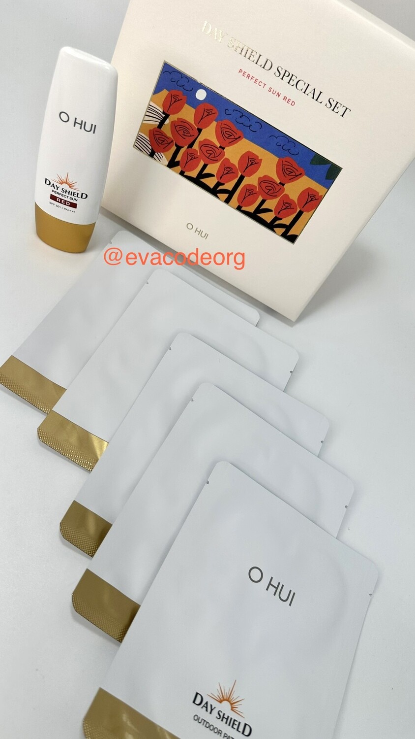 O HUI DAY SHIELD perfect sun red Special Set (вес 330 гр)