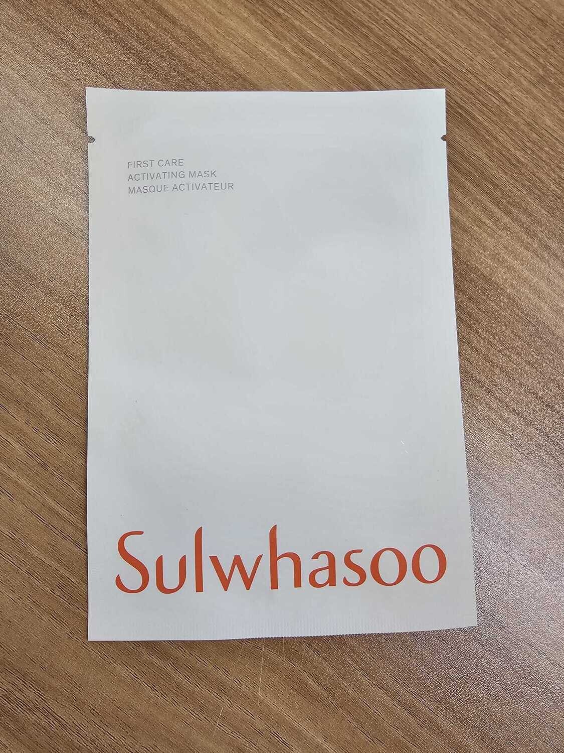 Sulwhasoo First Care Activating Mask (тканевая маска) 31 гр