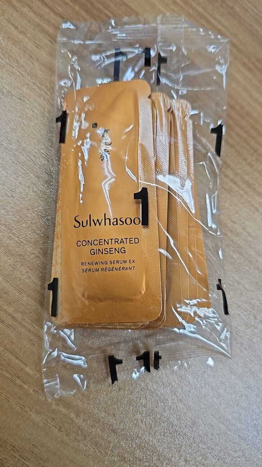 Sulwhasoo Concentrated Ginseng Renewing Serum EX (25 гр) 12 шт*1мл