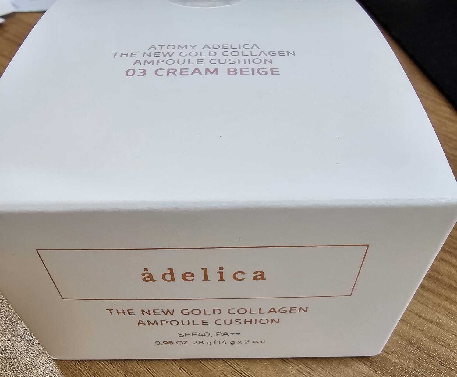 ATOMY adelica gold collagen ampoule cushion 03 Cream Beige (130 гр)