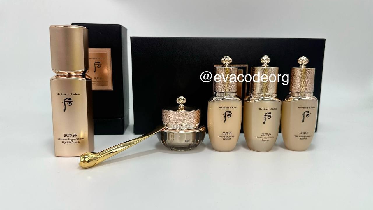 The history of Whoo Cheonyuldan Ultimate Regenerative Eye Lift Cream 20 мл Special Set (вес 610 гр)