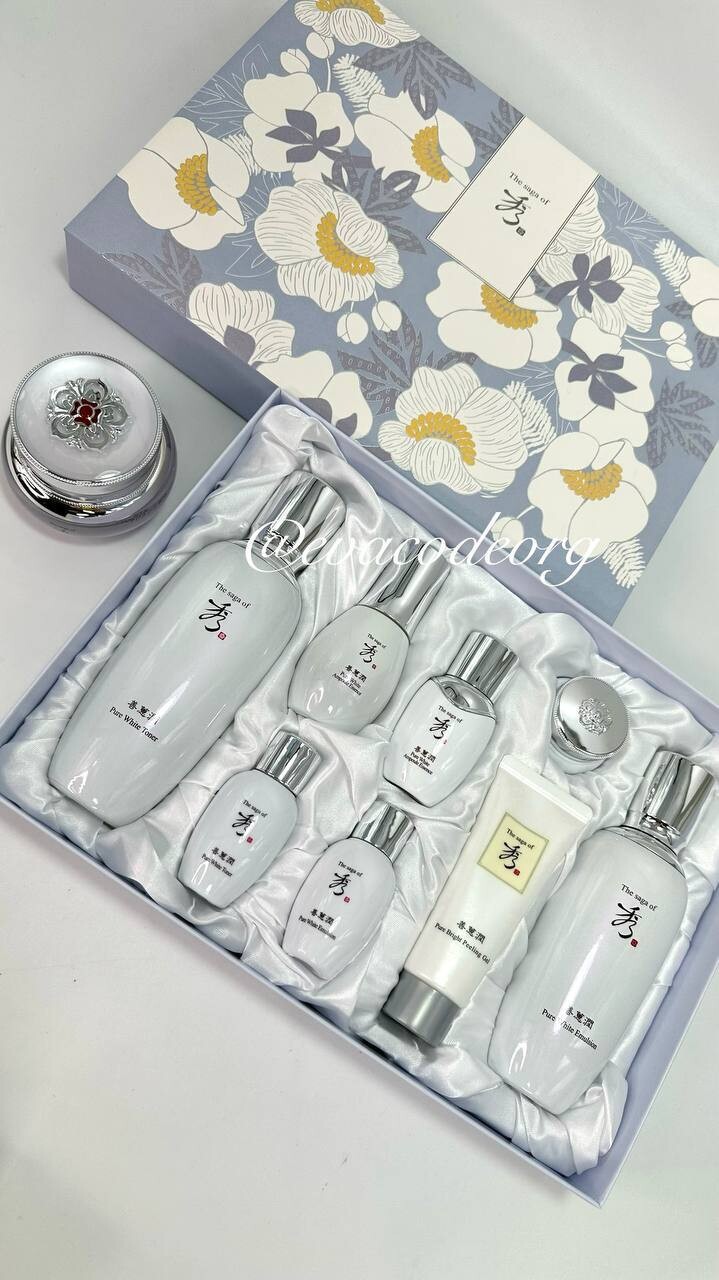 The saga of Xiu Sunhyeyun Pure White 3pcs с отбеливающим кремом (вес 1930 гр)