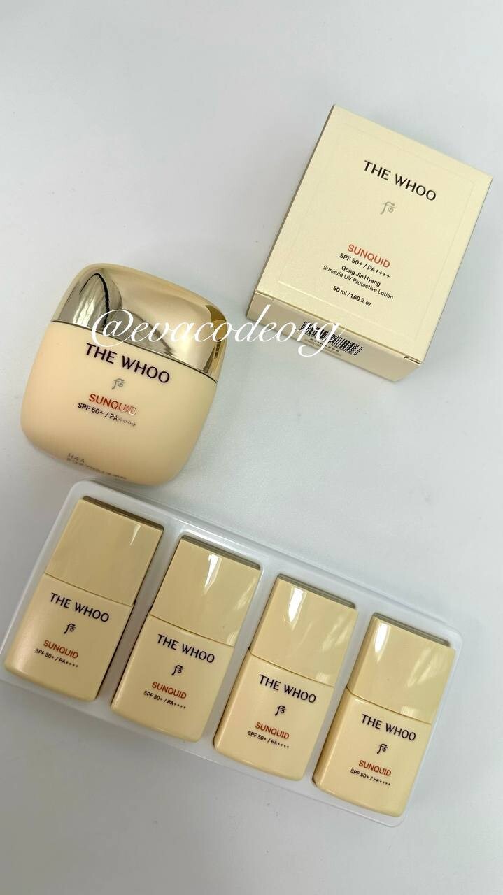 THE WHOO Gong Jin Hyang Sunquid 50 мл SPF50+/PA++++ Special Set (вес 270 гр)