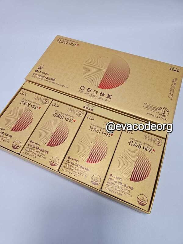 LG Household &amp; Health Care Life питьевой женьшень 60 дней (вес 735 гр)