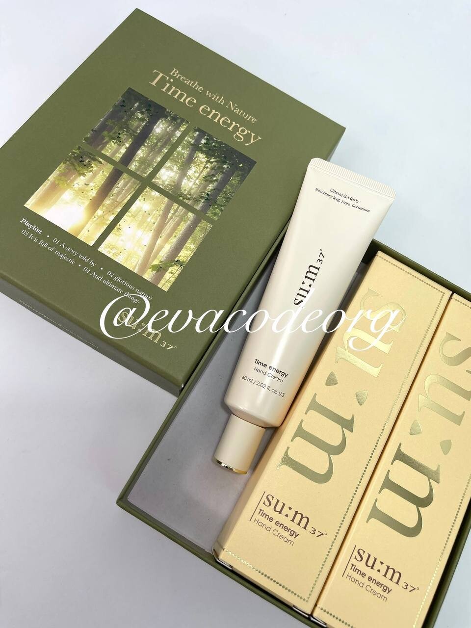 SU:M37 Time energy Hand Cream 3*60 мл Special Set (вес 390 гр)