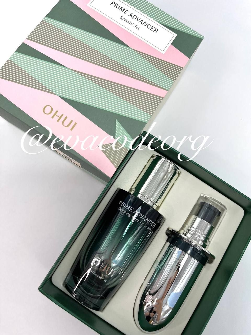 O HUI PRIME ADVANCER De-aging ampoule serum 50+50 ml Special Set (вес 380 гр)
